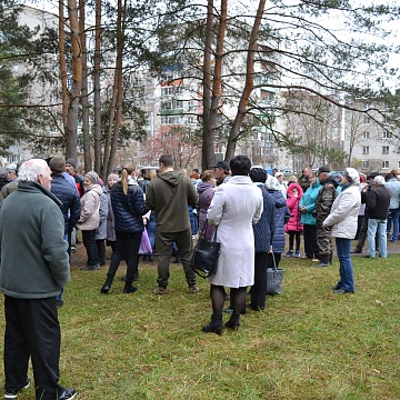 Народный сход против застройки леса в микрорайоне Бор города Алексина