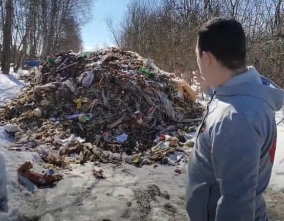 Под Тулой обнаружена несанкционированная свалка пищевых отходов из Москвы