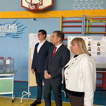 Первый секретарь Тульского обкома КПРФ Алексей Лебедев проконтролировал ход голосования