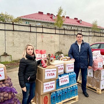 Первый секретарь Тульского обкома КПРФ, депутат Тульской областной Думы, председатель комитета по местному самоуправлению областной Думы Алексей Лебедев: «Будем помогать Донбассу до полной Победы»