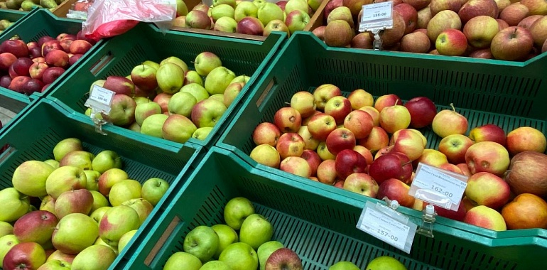 В Тульской области за неделю подешевли яблоки и картофель, но подорожали бананы и яйца