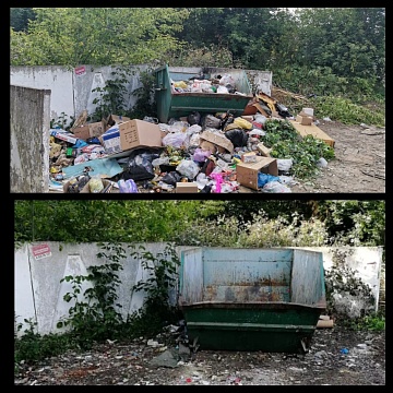 В Донском убрали мусорные площадки после рейдов коммунистов