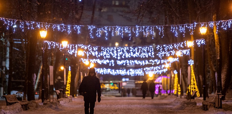 70% россиян поддержали праздничное украшение городов на Новый год на фоне спецоперации