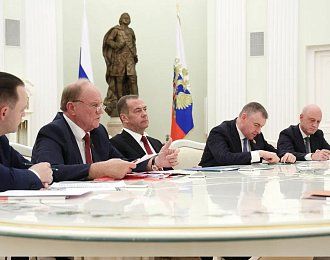 Г.А. Зюганов принял участие во встрече Владимира Путина с руководителями парламентских партий