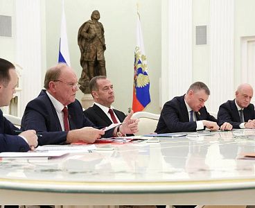 Г.А. Зюганов принял участие во встрече Владимира Путина с руководителями парламентских партий
