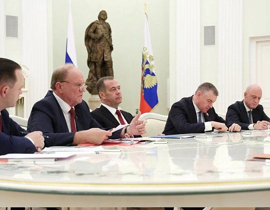 Г.А. Зюганов принял участие во встрече Владимира Путина с руководителями парламентских партий