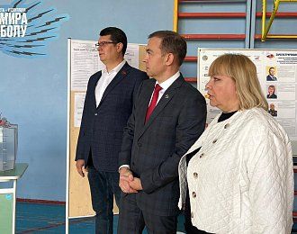 Первый секретарь Тульского обкома КПРФ Алексей Лебедев проконтролировал ход голосования